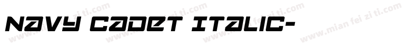 Navy Cadet Italic字体转换